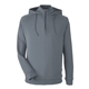 aerial view a graphite swannies - vandyke quarter - zip pullover hooded sweatshirt, image 1 of 6