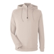 aerial view a tan swannies - vandyke quarter - zip pullover hooded sweatshirt, image 1 of 6