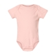 aerial view a blush rabbit skins fine jersey infant lap shoulder creeper, image 1 of 3