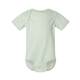 aerial view a honeydew rabbit skins fine jersey infant lap shoulder creeper, image 1 of 3
