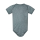 aerial view a ice blackout rabbit skins fine jersey infant lap shoulder creeper, image 1 of 3