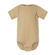 aerial view a latte rabbit skins fine jersey infant lap shoulder creeper, image 1 of 3