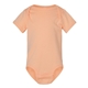aerial view a peachy rabbit skins fine jersey infant lap shoulder creeper, image 1 of 3