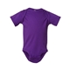 aerial view a pro purple rabbit skins fine jersey infant lap shoulder creeper, image 1 of 3