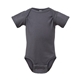aerial view a slate rabbit skins fine jersey infant lap shoulder creeper, image 1 of 3