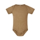 aerial view a vintage coyote brown rabbit skins fine jersey infant lap shoulder creeper, image 1 of 3