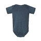 aerial view a vintage denim rabbit skins fine jersey infant lap shoulder creeper, image 1 of 3