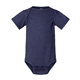 aerial view a vintage true navy rabbit skins fine jersey infant lap shoulder creeper, image 1 of 3