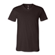 aerial view a brown bella + canvas - unisex short sleeve v - neck jersey t - shirt - 3005, image 1 of 3