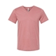 aerial view a mauve bella + canvas - unisex short sleeve v - neck jersey t - shirt - 3005, image 1 of 3