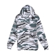 aerial view a sage camo lane seven unisex premium pullover hooded sweatshirt, image 1 of 3