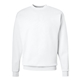 aerial view a white hanes - unisex ecosmart(r) crewneck sweatshirt, image 1 of 3