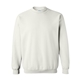 aerial view a white gildan(r) heavy blend(tm) adult 8 oz, 50/50 fleece crew - g18000, image 1 of 3