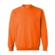 aerial view a s orange gildan(r) heavy blend(tm) adult 8 oz, 50/50 fleece crew - g18000, image 1 of 3