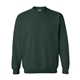 aerial view a forest green gildan(r) heavy blend(tm) adult 8 oz, 50/50 fleece crew - g18000, image 1 of 3
