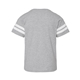 aerial view a vintage heather/ white lat - youth football fine jersey tee, image 2 of 3
