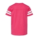 aerial view a vintage hot pink/ white lat - youth football fine jersey tee, image 2 of 3