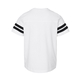 aerial view a white solid/ black lat - youth football fine jersey tee, image 2 of 3