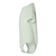 aerial view a honeydew rabbit skins fine jersey infant lap shoulder creeper, image 3 of 3