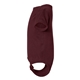 aerial view a maroon rabbit skins fine jersey infant lap shoulder creeper, image 3 of 3