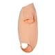 aerial view a peachy rabbit skins fine jersey infant lap shoulder creeper, image 3 of 3