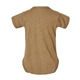 aerial view a vintage coyote brown rabbit skins fine jersey infant lap shoulder creeper, image 2 of 3