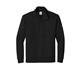 aerial view a black nike club fleece sleeve swoosh 1/2- zip, image 1 of 5