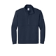 aerial view a midnight navy nike club fleece sleeve swoosh 1/2- zip, image 1 of 5