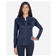 a group of core365 - womens kinetic performance quarter - zip pullover