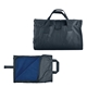 aerial view a blue-navy polyester / fleece picnic blanket, image 1 of 2
