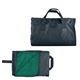 aerial view a green-hunter polyester / fleece picnic blanket, image 1 of 2