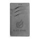 aerial view a gray leeman nuba rfid 3 pocket phone wallet, image 1 of 6