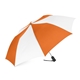 aerial view a orange/white shed rain(tm) 44 auto - open compact umbrella, image 1 of 2
