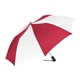 aerial view a red/white shed rain(tm) 44 auto - open compact umbrella, image 1 of 3