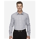 a group of devon jones - mens crown collection(r) glen plaid woven dress shirt
