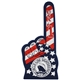 aerial view a navy blue 18 usa 1 foam hand, image 1 of 2