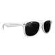 a white matte soft rubberized finish miami sunglasses