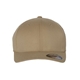 aerial view a khaki flexfit adult wool blend cap - all, image 1 of 3