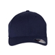 aerial view a navy flexfit adult wool blend cap - all, image 1 of 3