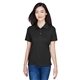 aerial view a black harriton ladies easy blend(tm) polo - all, image 1 of 6