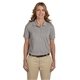 aerial view a grey heather harriton ladies easy blend(tm) polo - all, image 1 of 4