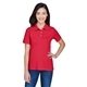 aerial view a red harriton ladies easy blend(tm) polo - all, image 1 of 7