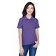 aerial view a team purple harriton ladies easy blend(tm) polo - all, image 1 of 6