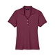 aerial view a burgundy devon jones - womens pima piqu polo, image 1 of 6