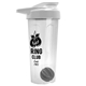 a translucent frost tumbler & white lid & gray mixing ball endurance shaker tumbler with drink - thru lid and mixing ball