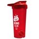 a translucent red tumbler & red lid & red mixing ball endurance shaker tumbler with drink - thru lid and mixing ball
