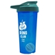 a translucent blue tumbler & teal lid & cyan mixing ball endurance shaker tumbler with drink - thru lid and mixing ball