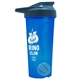 a translucent blue tumbler & steel blue lid & cyan mixing ball endurance shaker tumbler with drink - thru lid and mixing ball
