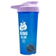 a translucent blue tumbler & lilac lid & gray mixing ball endurance shaker tumbler with drink - thru lid and mixing ball