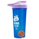 a translucent blue tumbler & lilac lid & orange mixing ball endurance shaker tumbler with drink - thru lid and mixing ball